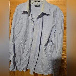 Nautica Light Blue Button-Down Shirt 17 1/2